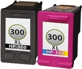 inktsjop huismerk  Inktcartridge Alternatief Geschikt voor HP 300XL -  300 XL - Zwart en Kleur