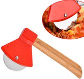 HMerch™ Pizzasnijder Bijl - Pizzaroller - Pizza Roller - Pizza Snijder - Pizza Cutter - Pizzames - Sinterklaas cadeau / Kerstcadeau