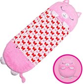Happy napper - 120 cms | kinderslaapzak | slaapzak junior |nappers | Children Sleeping Bag | kinderen slaapzak | Super Soft 2 in 1 Fun Pillow &Sleepy for Boys | kat slaapzak | zach