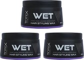 Totex Cosmetic Wet Hair Styling Wax 3 x 150 mL