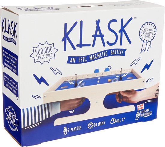 Boek: Klask 2 spelers bordspel - Magnetisch spel - Bordspellen Volwassenen en Kinderen, geschreven door KLASK