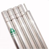 Allesvoordeliger Mostert aluminium tentstok - nestelbaar - 160 cm