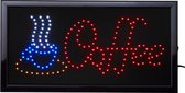 Led bord - Led sign – Coffee - 50 x 25cm - Led verlichting - Bar Decoratie - Light box - led borden - Decoratie - LED - Led decoratie - Cave & Garden