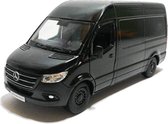 Mercedes-Benz Sprinter Bus (Zwart) (10 cm) 1/36 Kinsmart - Modelauto - Schaalmodel - Model auto - Miniatuurautos - Miniatuur auto