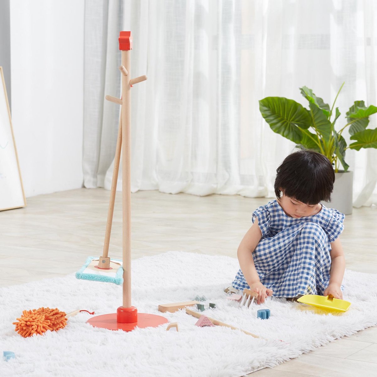 Viga Toys® Houten Speelgoed Schoonmaak Set — afbeelding 9