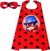 Miraculous Ladybug verkleed kostuum (cape + masker) voor kinderen