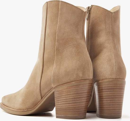 VIA VAI Anika Beau Enkellaarsjes dames - Beige - Maat 41 | bol.com
