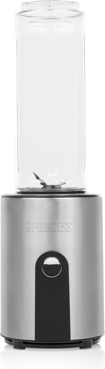 Princess 217401 Blender to Go - Smoothieblender – Inhoud 600 ml – Zwart - Princess