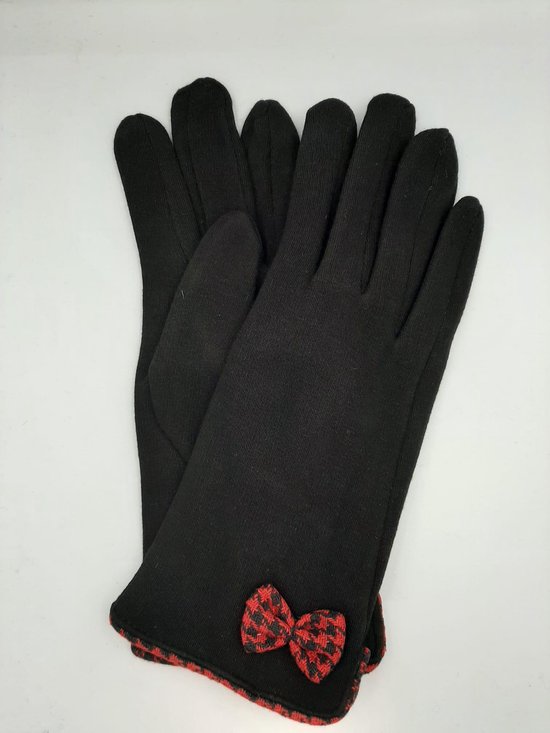 Indini - Gant - Zwart - Rouge - Noeud Papillon