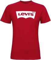 Levi's Housemarked - Heren t-shirt korte mouw - Ronde hals - Regular fit - 100% katoen - Rood-wit - L