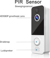 Eken T8 Video Deurbel met Camera met gong en oplaadbare batterijen