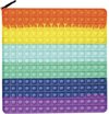 foto van Fidget Toys- Popit XXL - pop it XXL- Mega - Square - Vierkant - Regenboog  - 30cm