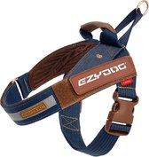 EzyDog Express - Harnais pour chien - Harnais pour chien réfléchissant - Taille XL - Denim