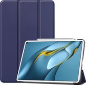 Huawei MatePad Pro 10.8 (2021) Hoes - Tri-Fold Book Case - Donker Blauw
