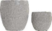 Grondlegger DKD Home Decor Beige Cement (2 pcs)