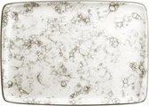 Dienblad Moove Rechthoekig Porselein Wit/Bruin (23 x 16 cm)