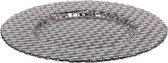 Platt tallrik Inde Braid Transparant (Ø 32 cm)