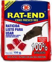 Rattengif Rat End (150 g) - Rattenvergif - Muizenvergif - muizengif voor binnen - Ongedierte bestrijding