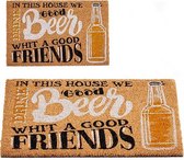 Deurmat Beer & Friends Kokosnoot (40 x 2 x 60 cm)