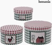 Decoratieve Doos Homania (3 uds) Karton