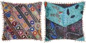 Kussen DKD Home Decor Pompons Polyester Multicolour (45 x 45 cm) (2 pcs)
