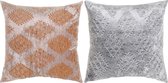 Kussen DKD Home Decor Acryl Viscose Fluweel (2 pcs) (60 x 15 x 60 cm)