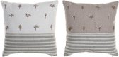 Kussen DKD Home Decor Multicolour Polyester Boomstructuur (2 pcs) (45 x 10 x 45 cm)