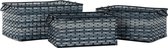 Basket spelset DKD Home Decor Blauw PVC (3 pcs)