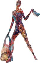 Decoratieve figuren DKD Home Decor Hars Vrouw (18 x 10 x 27 cm)