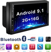 TechU™ Autoradio T127 – 2 Din – 7.0 inch Touchscreen Monitor – FM radio – Bluetooth & Wifi – USB – SD – Handsfree bellen – GPS Navigatie – Android 9.1 – 2G RAM + 16G ROM