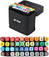 Set van 40  kleurrijke pennenset