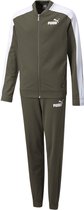 Puma Baseball Poly Trainingspak - Maat 164  - Unisex - Olijfgroen - Wit