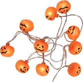 10 led pumpkin lights - warm wit - sfeerverlichting op batterijen - Halloween