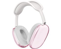 KELERINO. Siliconen Transparant Cover Case geschikt voor Airpods Max - Roze