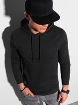 Heren - Hoodie - Zwart - B1154-2