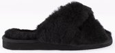 Shepherd Lovisa Dames Sloffen - Black - Maat 39