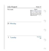 Filofax Pocket Academic Agenda-inhoud 1 week op pagina 2021 / 2022