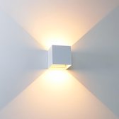 LED's Light Applique LED - Cube Amarillo - Lumière Réglable - IP65 - Wit