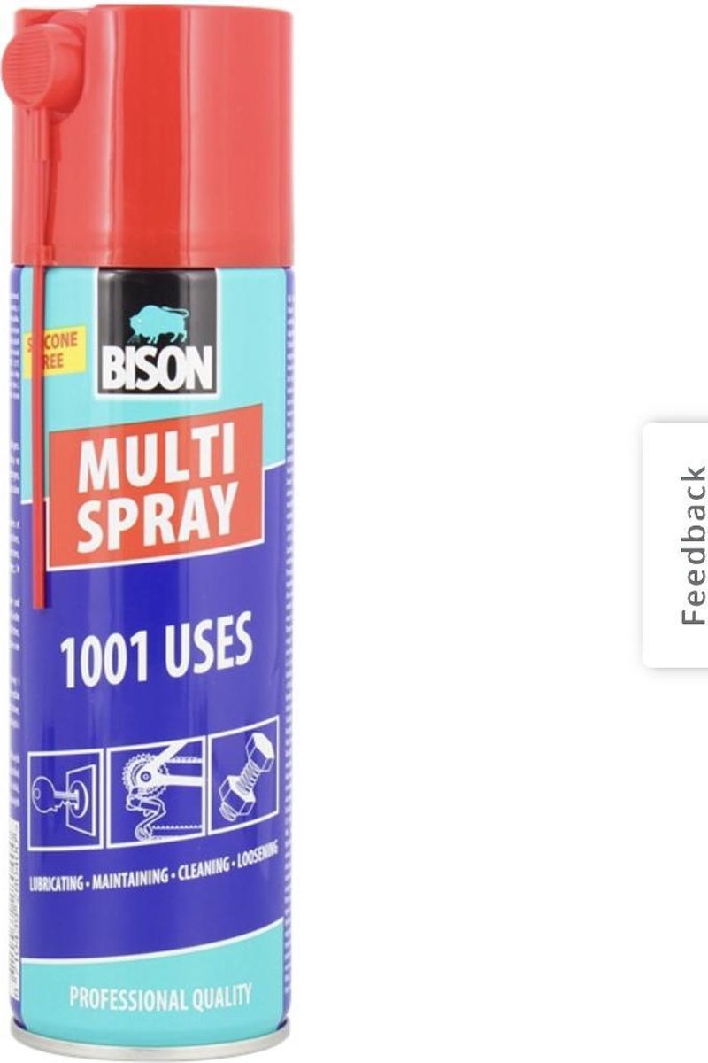 Bison Multispray / Lubrification / Nettoyage / Spray d'entretien /  Décollage | bol.com