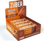 Züber Groente-Fruitreep | Wortel & Kaneel - Vegan - Gluten Vrij - Vezelrijk - 12 Stuks