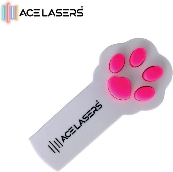 ACE Lasers® - Laserlampje voor huisdieren WIT met rode stip