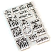 ECD Clear stamps Pieces of life 4 - Retro
