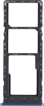 SIM-kaartlade + SIM-kaartlade + Micro SD-kaartlade voor infinix Hot 9 Play X680 C680B X680C (blauw)