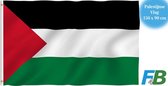 F4B Palestijnse Vlag | 150x90 cm |Palestina Vlag | 100% Polyester | Messing Ogen | Weerbestendig