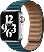 PU leren solo band - malachiet groen - Geschikt voor Apple Watch