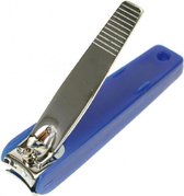 Elina med - Nagelknipper Klein - 7 cm - Blauw met handig opvangbakje