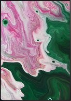 Poster van mooie gekleurde abstracte patronen - 13x18 cm