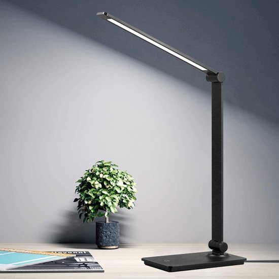 Bureaulamp LED Dimbaar - Zwart - - Verstelbare 2000K 6500K... |