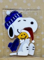 Jewels Delight Snoopy+Woodstock Glasddecotatie Kerstmis Glasfusing Cadeauartikel