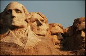 Walljar - Mount Rushmore - Muurdecoratie - Poster met lijst